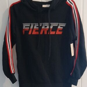 Bobbie Brooks Black Hoodie with Red Accents